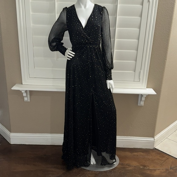Baltic Born Abigail Sparkle Gown Black Gold - Picture 1 of 14
